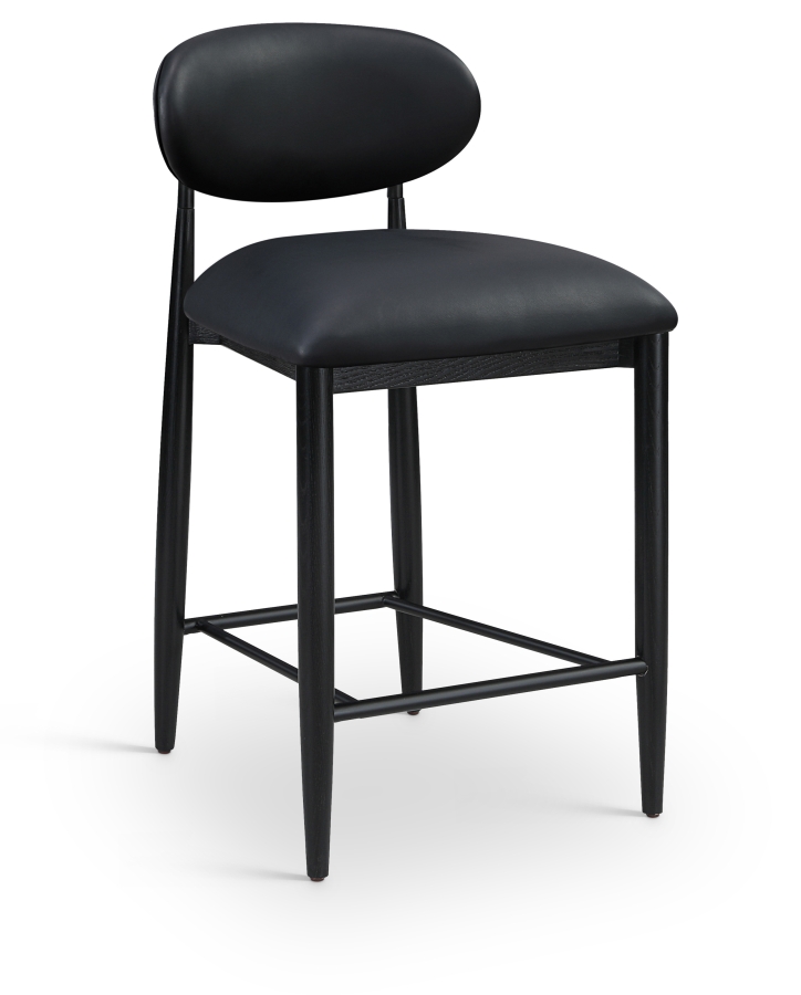 Riccio Vegan Leather Upholstered Counter Stool