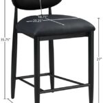 Riccio Vegan Leather Upholstered Counter Stool