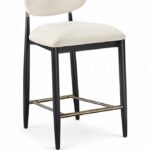 Riccio Performance Fabric Upholstered Counter Stool