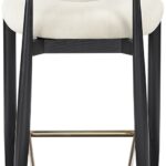 Riccio Performance Fabric Upholstered Counter Stool