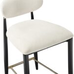 Riccio Performance Fabric Upholstered Counter Stool