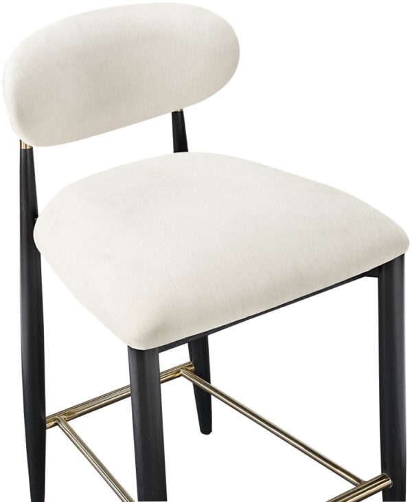 Riccio Performance Fabric Upholstered Counter Stool