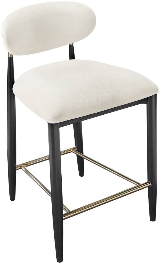 Riccio Performance Fabric Upholstered Counter Stool