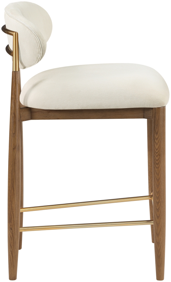 Riccio Performance Fabric Upholstered Counter Stool