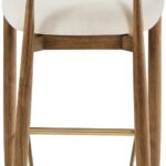 Riccio Performance Fabric Upholstered Counter Stool