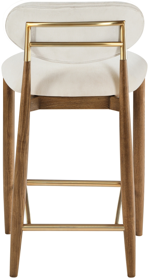 Riccio Performance Fabric Upholstered Counter Stool