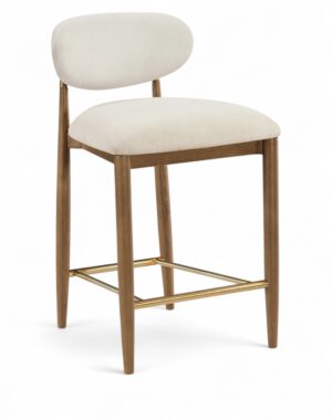 Riccio Performance Fabric Upholstered Counter Stool