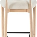 Riccio Performance Fabric Upholstered Counter Stool