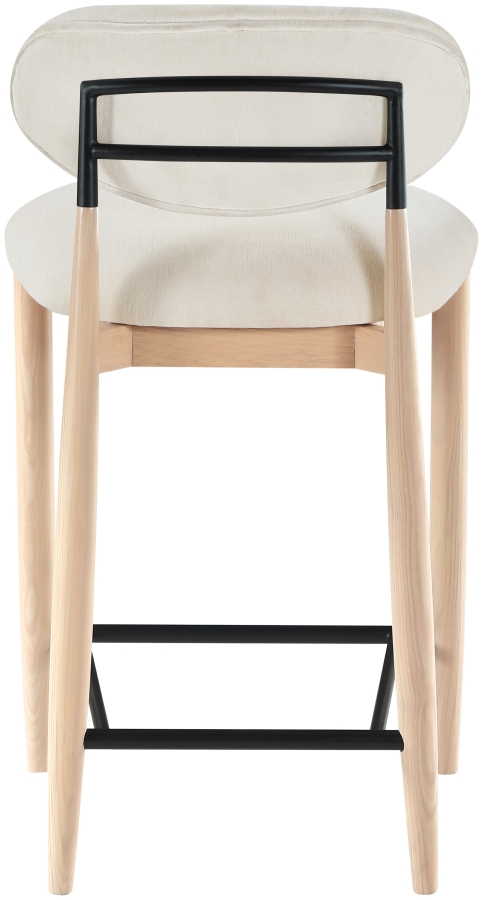 Riccio Performance Fabric Upholstered Counter Stool