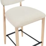 Riccio Performance Fabric Upholstered Counter Stool