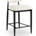 Riccio Performance Fabric Upholstered Counter Stool