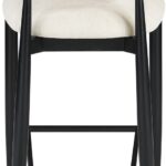 Riccio Performance Fabric Upholstered Counter Stool