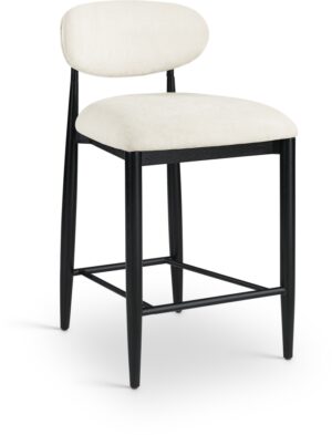 Riccio Performance Fabric Upholstered Counter Stool