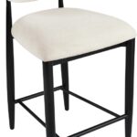 Riccio Performance Fabric Upholstered Counter Stool
