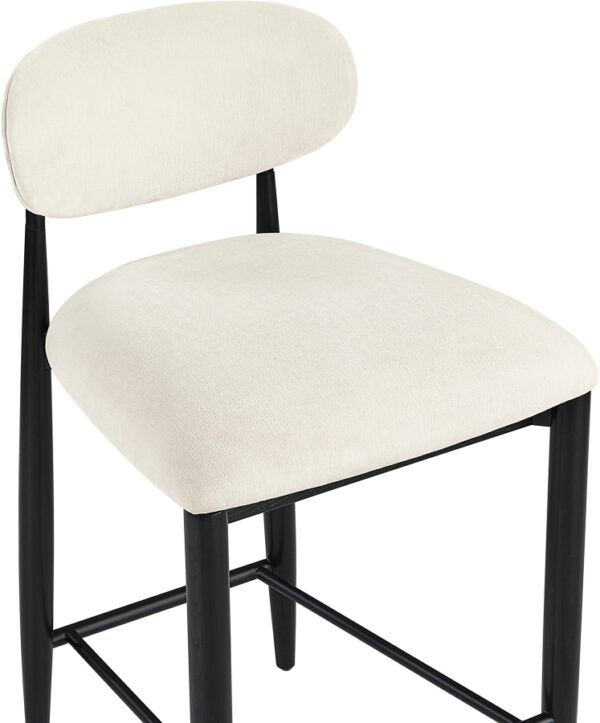 Riccio Performance Fabric Upholstered Counter Stool