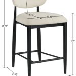 Riccio Performance Fabric Upholstered Counter Stool