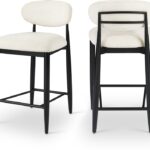 Riccio Performance Fabric Upholstered Counter Stool