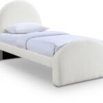 Andaz Chenille Fabric Upholstered Twin Bed