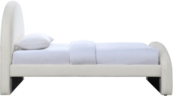 Andaz Chenille Fabric Upholstered Twin Bed