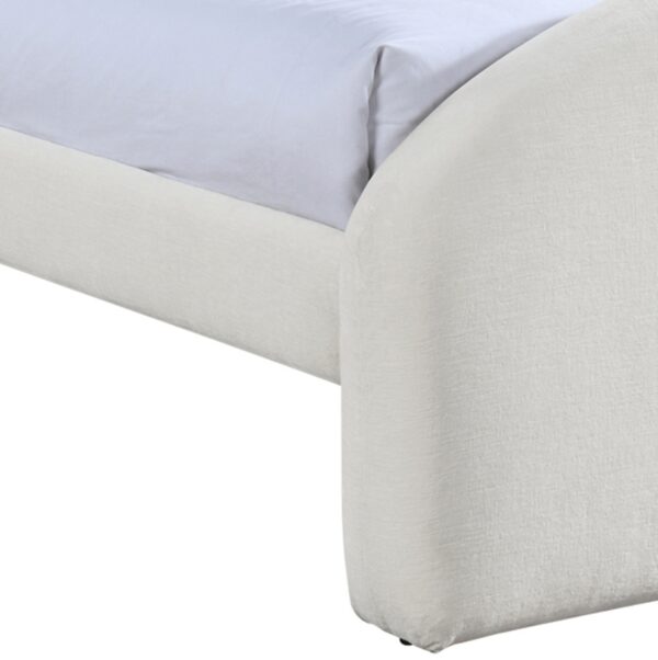 Andaz Chenille Fabric Upholstered Twin Bed