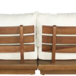 Mirella 75.75" Water Resistant Fabric Upholstered 2pc. Outdoor Patio Modular Loveseat