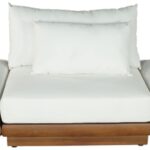 Mirella 111" Water Resistant Fabric Upholstered 3pc. Outdoor Patio Modular Sofa