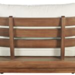Mirella 111" Water Resistant Fabric Upholstered 3pc. Outdoor Patio Modular Sofa