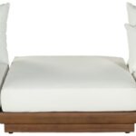 Mirella 112" Water Resistant Fabric Upholstered 3pc. Outdoor Patio Modular Sofa