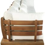 Mirella 149.75" Water Resistant Fabric Upholstered 4pc. Outdoor Patio Modular Sofa