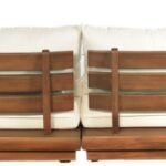 Mirella 149.75" Water Resistant Fabric Upholstered 4pc. Outdoor Patio Modular Sofa