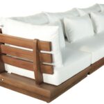 Mirella 149.75" Water Resistant Fabric Upholstered 4pc. Outdoor Patio Modular Sofa