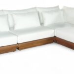 Mirella 112.75" Water Resistant Fabric Upholstered 4pc. Outdoor Patio Modular Sectional
