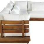Mirella 112.75" Water Resistant Fabric Upholstered 4pc. Outdoor Patio Modular Sectional