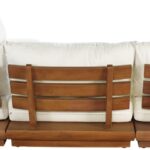 Mirella 112.75" Water Resistant Fabric Upholstered 4pc. Outdoor Patio Modular Sectional