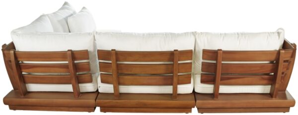 Mirella 112.75" Water Resistant Fabric Upholstered 4pc. Outdoor Patio Modular Sectional
