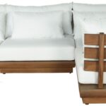 Mirella 112.75" Water Resistant Fabric Upholstered 4pc. Outdoor Patio Modular Sectional