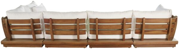 Mirella 149.75" Water Resistant Fabric Upholstered 5pc. Outdoor Patio Modular Sectional