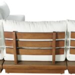 Mirella 112" Water Resistant Fabric Upholstered 5pc. Outdoor Patio Modular Sectional