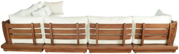 Mirella 149.75" Water Resistant Fabric Upholstered 6pc. Outdoor Patio Modular Sectional
