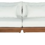 Mirella 149.75" Water Resistant Fabric Upholstered 6pc. Outdoor Patio Modular Sectional