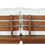 Mirella 149.75" Water Resistant Fabric Upholstered 6pc. Outdoor Patio Modular Sectional