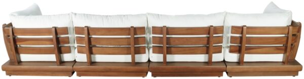Mirella 149.75" Water Resistant Fabric Upholstered 6pc. Outdoor Patio Modular Sectional