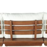 Mirella 112.75" Water Resistant Fabric Upholstered 6pc. Outdoor Patio Modular Sectional