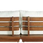 Mirella 149.75" Water Resistant Fabric Upholstered 6pc. Outdoor Patio Modular Sectional