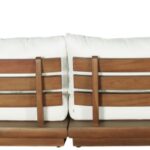 Mirella 149" Water Resistant Fabric Upholstered 6pc. Outdoor Patio Modular Sectional