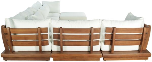 Mirella 149.75" Water Resistant Fabric Upholstered 7pc. Outdoor Patio Modular Sectional