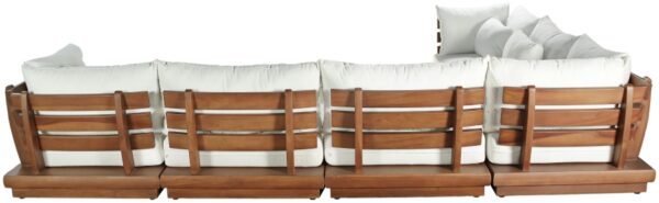 Mirella 149.75" Water Resistant Fabric Upholstered 7pc. Outdoor Patio Modular Sectional