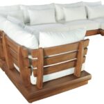 Mirella 149.75" Water Resistant Fabric Upholstered 7pc. Outdoor Patio Modular Sectional