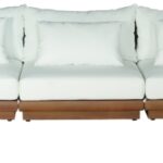 Mirella 186.75" Water Resistant Fabric Upholstered 7pc. Outdoor Patio Modular Sectional