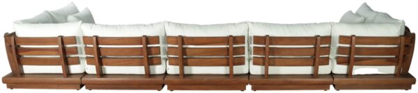 Mirella 186.75" Water Resistant Fabric Upholstered 7pc. Outdoor Patio Modular Sectional
